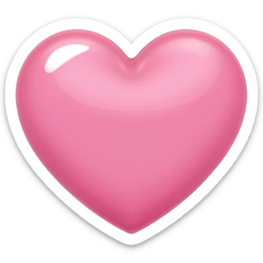 Heart pink with couqet sticker