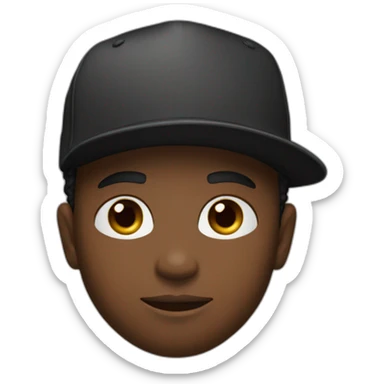 Young black mal with a beard and a Jordan Hat backward sticker