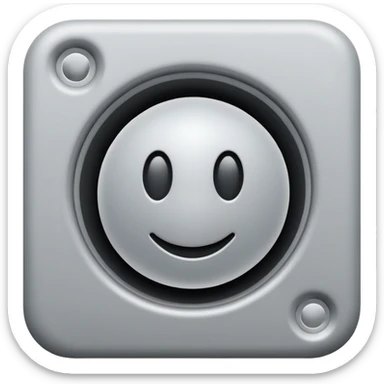 3d icon of empty place, matt color, monotone sticker