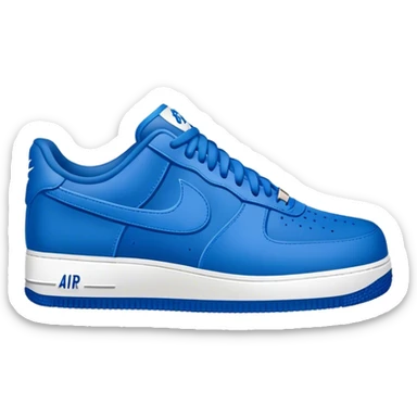 Air force 1s with Crip gang signs  sticker