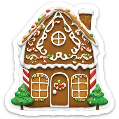 gingerbread house sticker