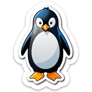 Penguin that is Canadian  sticker