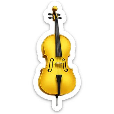 yellow cello sticker