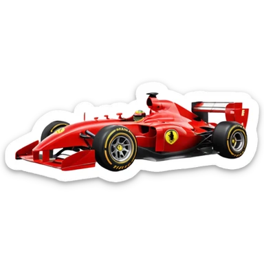 Ferrari formula 1 car sticker