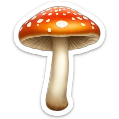 edible mushroom sticker