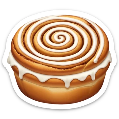 cinnamon roll bow sticker