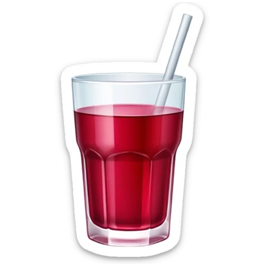 Cranberry juice sticker