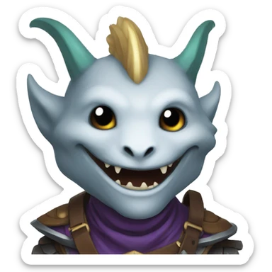 happy dungeons and dragons creature sticker