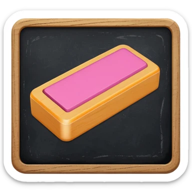 Chalkboard eraser sticker