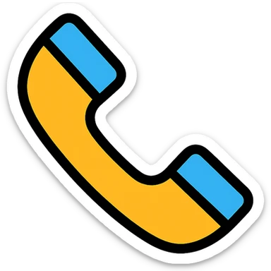 telephone modern icon simple recognizable sticker