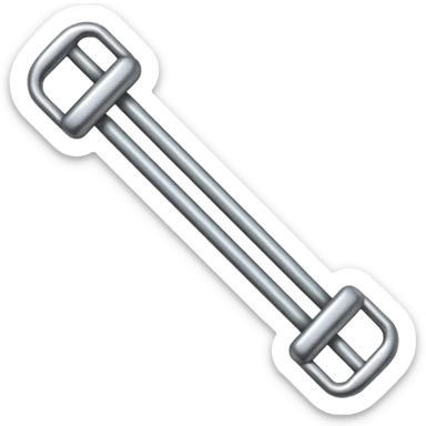 iron bars, silver text sticker