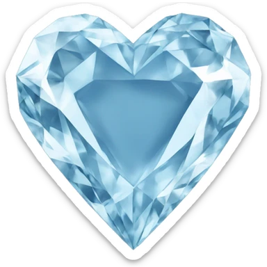 diamond heart sticker