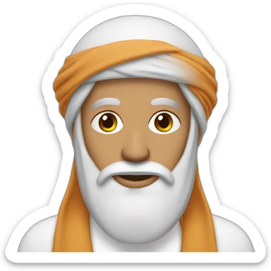 Arab Man with beard and turban sticker