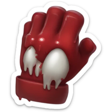 Bloody knuckles sticker
