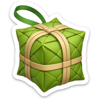 Ketupat rice green sticker