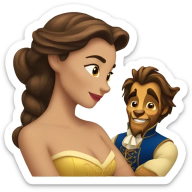 Beauty and the beast sticker