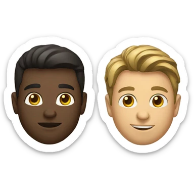 Two guys. One is IT guy. Other is football guy sticker