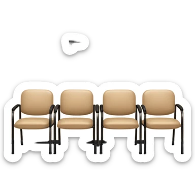 waiting room hospital sticker