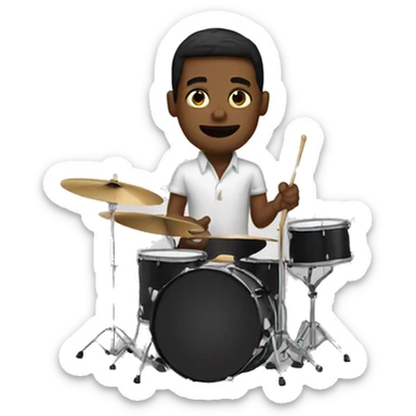 Jazz drummer  sticker