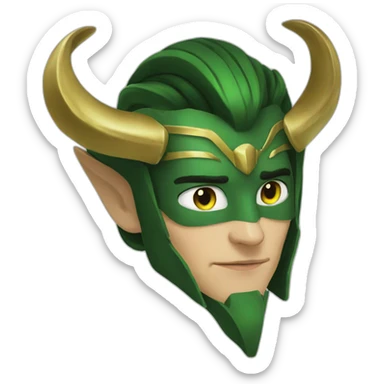 Loki-kiss-mobius sticker
