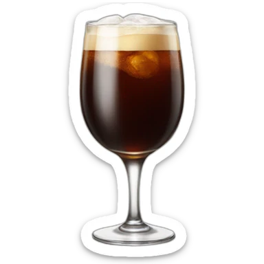 fernet con coca-cola long glass sticker