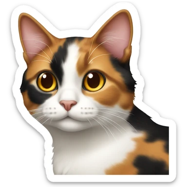 Calico cat  sticker