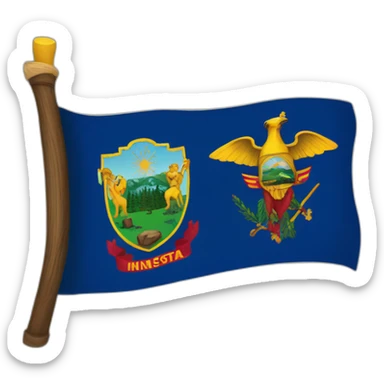 new minnesota flag sticker