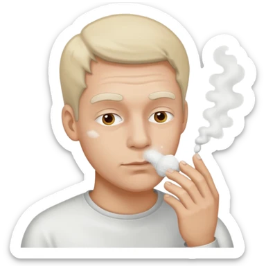 Guy snorting cocaine emoji sticker