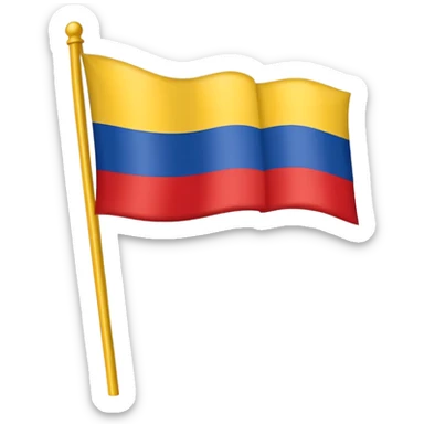 dame el emoji de la bandera de colombia sticker