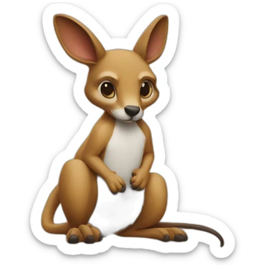 Poison sur un kangourou sticker