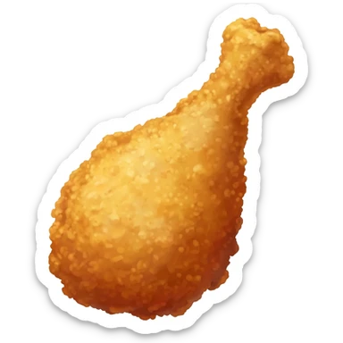 fried chicken leg sticker