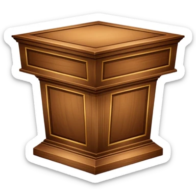 court rostrum sticker