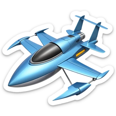 Propeller Craft – Small flying craft with spinning blades sticker