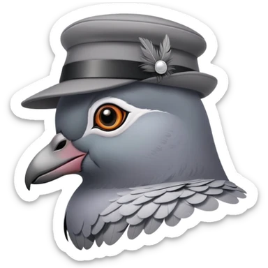 Pidgeon spy sticker