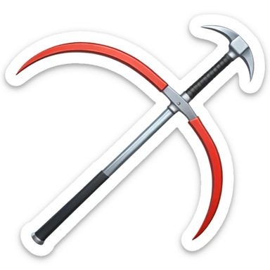 metal scythe sticker