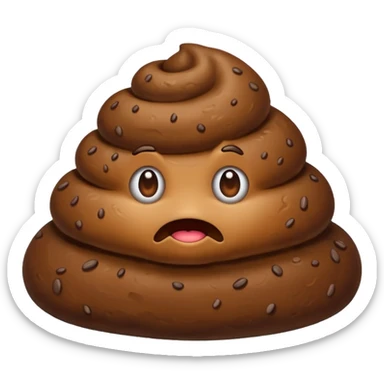 Poop sticker