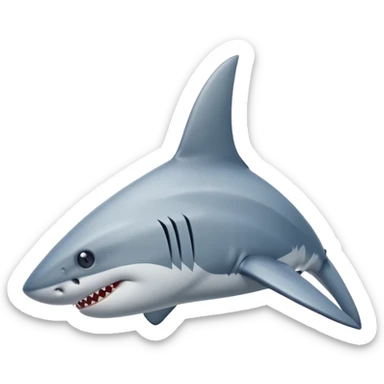 A shark fin out of water sticker