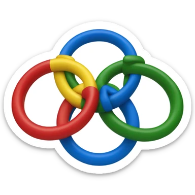 Olympic rings sticker