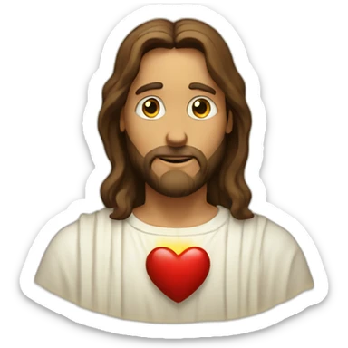 Jesus holy heart sticker