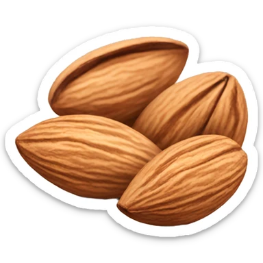 Activated almond sticker