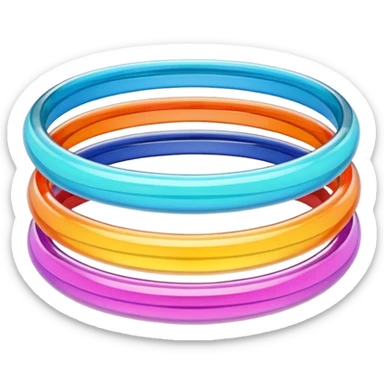   Colourfull Glass Bangles sticker