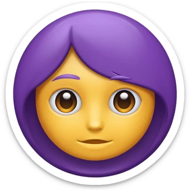 Rond violet normal sticker