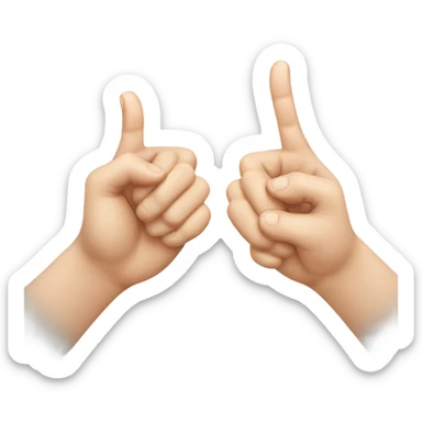 two russian hands greeting each other  sticker