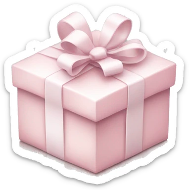 Light pink Christmas gifts under a white Christmas tree  sticker