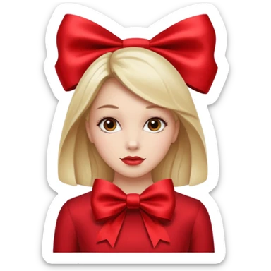 Woman with giant bow gift






























 sticker