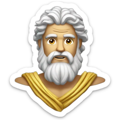 zeus greek god sticker