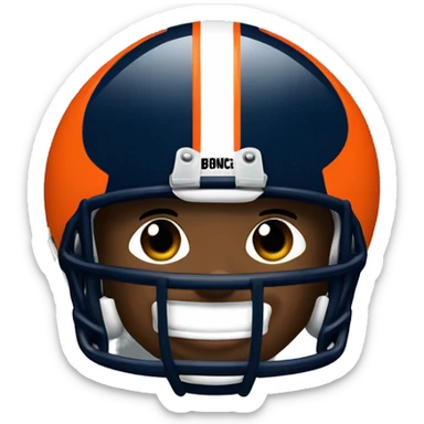 NFL football player, Denver broncos, tackle   sticker
