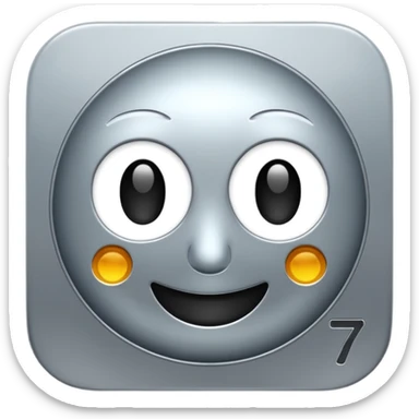 Numero 7 invertido  sticker