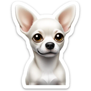 Chihuahua dog  black and white body sticker