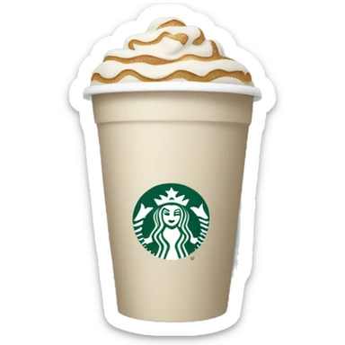 beige starbucks cup with winter pattern sticker